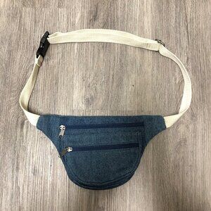 Vintage Denim Fanny Pack Belt Bag Hip Bag Adjustable Festival Boho Country